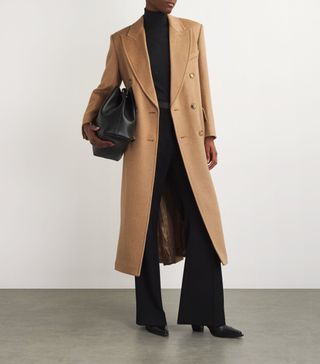 Womens Max Mara Beige Camel Hair Double-Breasted Trench Coat | Harrods Uk