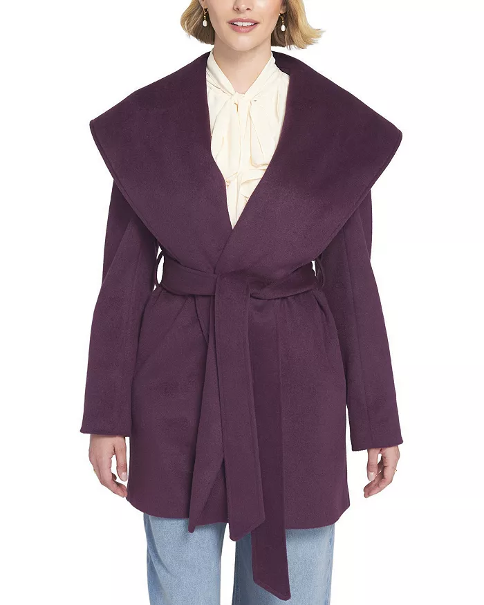 Elle Collection, Melton Wrap Coat