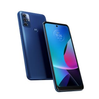 Render of the front and back of the Moto G Play (2023)