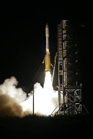 Lift-off of the Minotaur I rocket carrying the new ORS-1 satellite