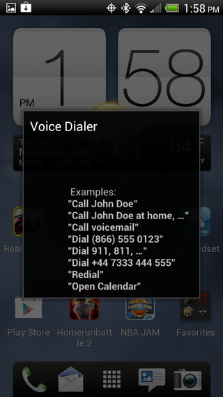 voice dialing
