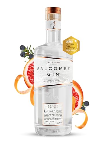 Salcombe Gin &amp;lsquo;start Point&amp;rsquo; London Dry Gin 70cl | 44% Abv | Award Winning Coastal Citrus Led Gin | Vegan | 1% Donated to Oceans | Distilled in Salcombe