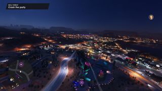 Saints Row Wingsuit guide flying by night