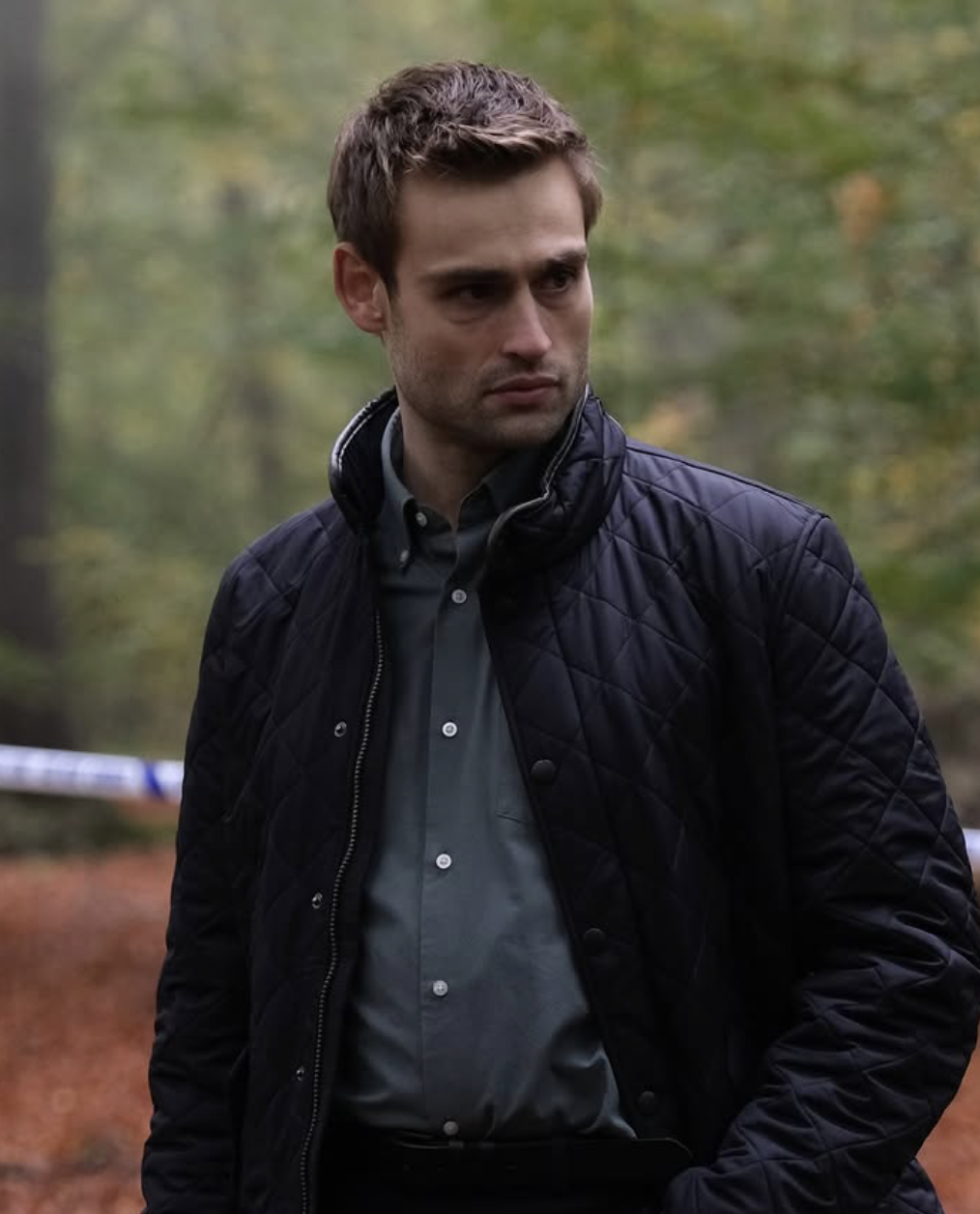 an image of Douglas Booth as DI Tom Radley in The Blame on ITV