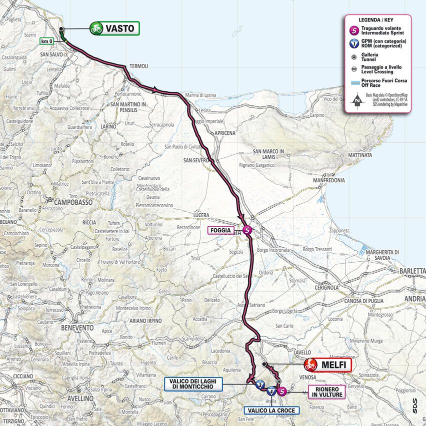 Maps and profiles of the 2023 Giro d'Italia