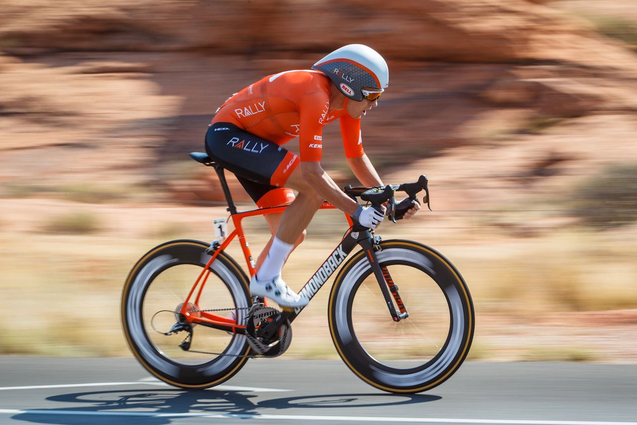 Rob Britton of Canada and the Rally Cycling Team on August 6, 2018 in St. George, Utah.
