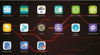 Desktop screenshot of the easy-to-use ADM operating system integrated into the Asustor Nimbustor 4 Gen2 AS5404T