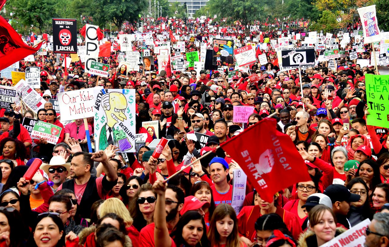 The Los Angeles teacher strike.