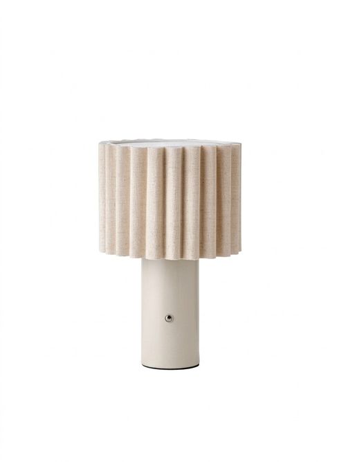 Modern Scallop Painted Rechargeable Table Lamp