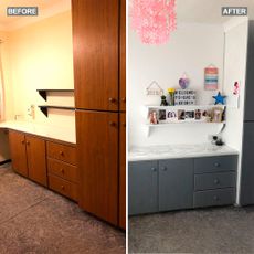 bedroom renovated to new teen bedroom