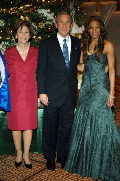 Ciara With George W. Bush 