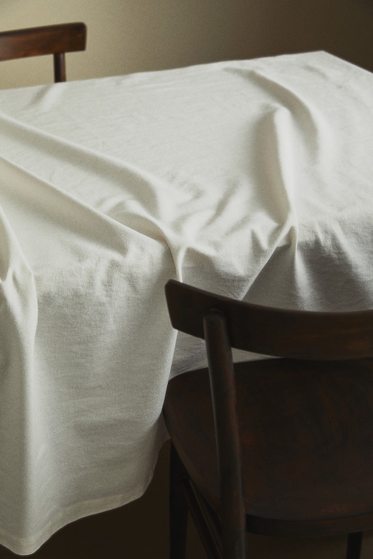 Linen-Blend Tablecloth
