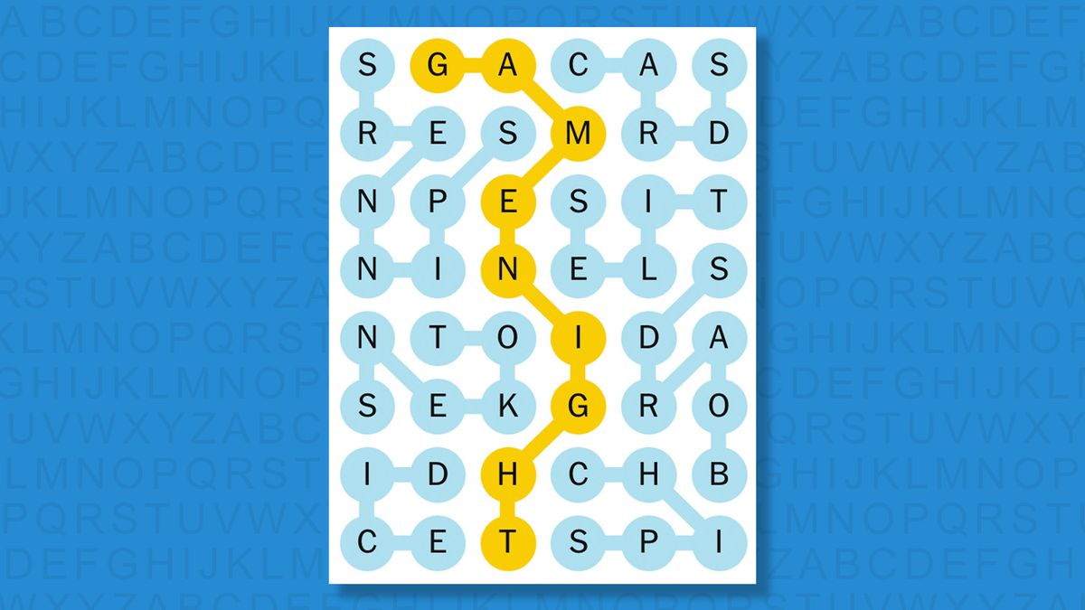 NYT Strands answers for game 827 on a blue background