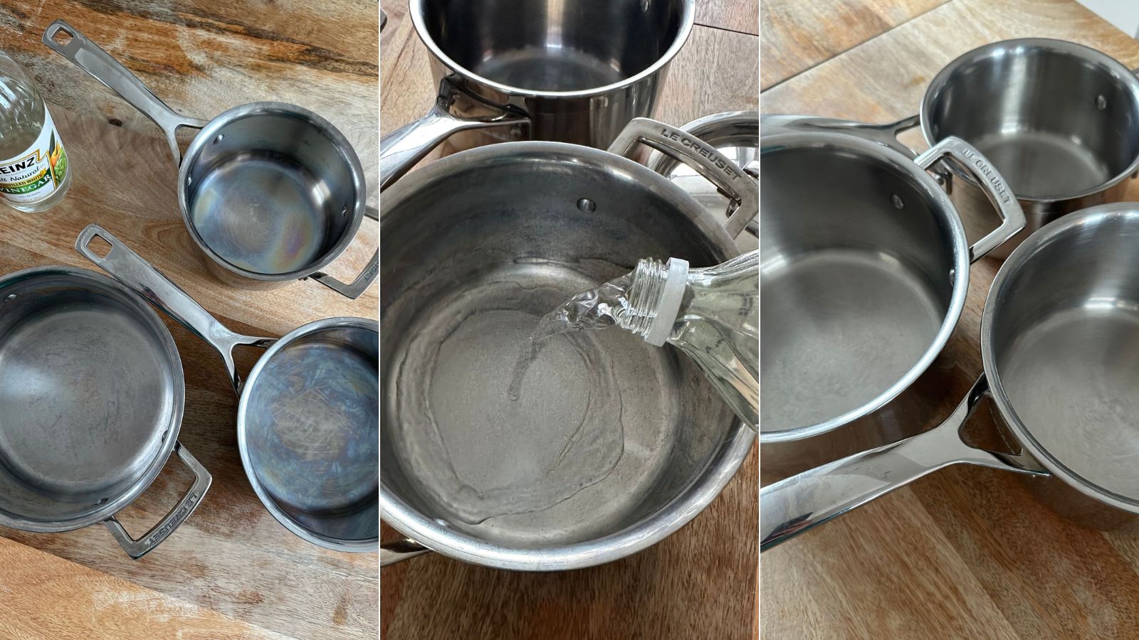 How to clean stainless steel pans with vinegar |