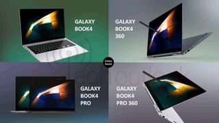 Samsung Galaxy Book 4 laptop lineup