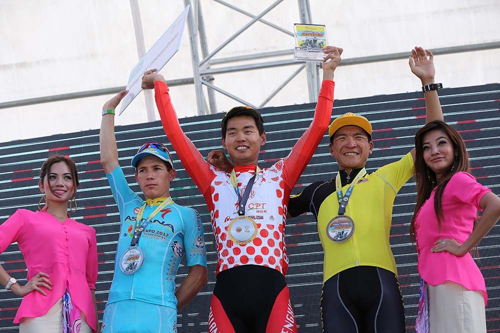 Meiyin Wang (Hengxiang Cycling Team) won the mountian's competition