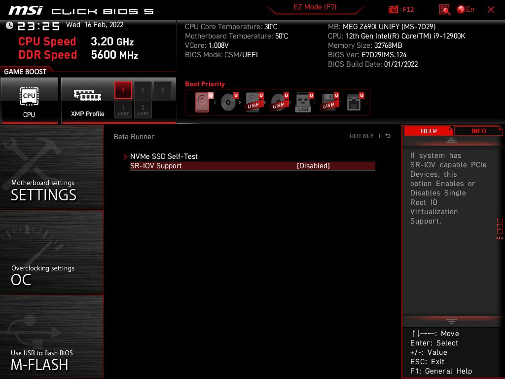 MSI MEG Z690I Unify