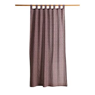 A pink cotton curtain