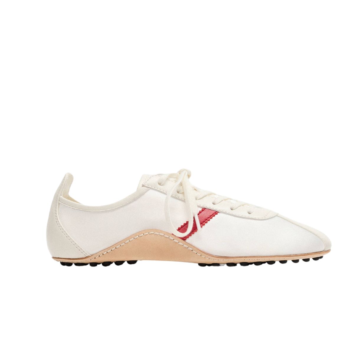 Mango leather trainers