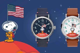 The Timex X Snoopy In Space watch collection features the comic strip beagle "standing on the moon and exploring the great beyond" in celebration of the Apollo 11 mission's 50th anniversary.