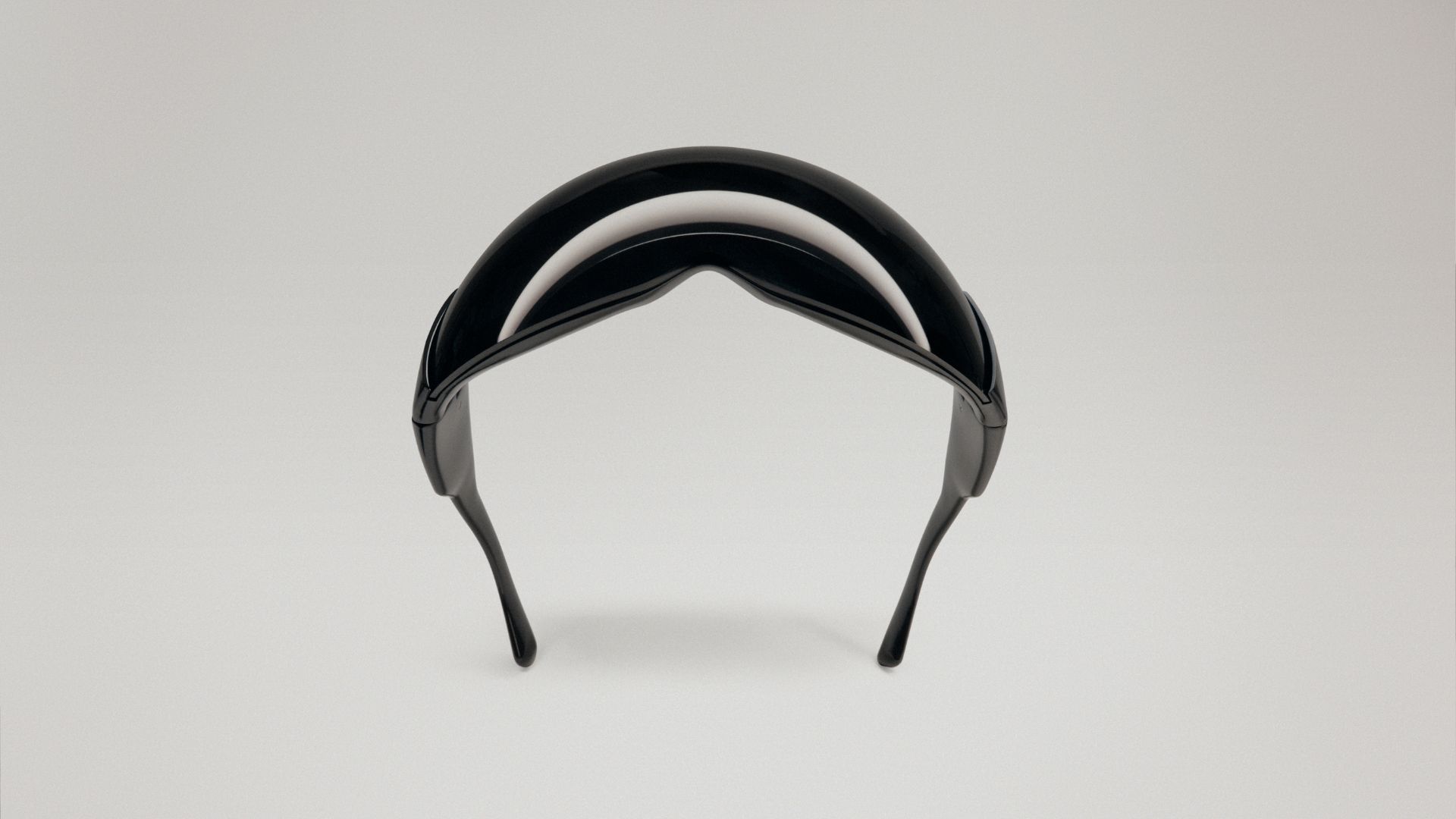 an image of the black frame black lenses ultra wrap 002 against a grey background