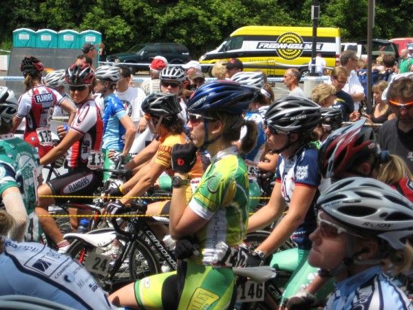 Morgan Kapp lines up and contemplates the Stillwater hill