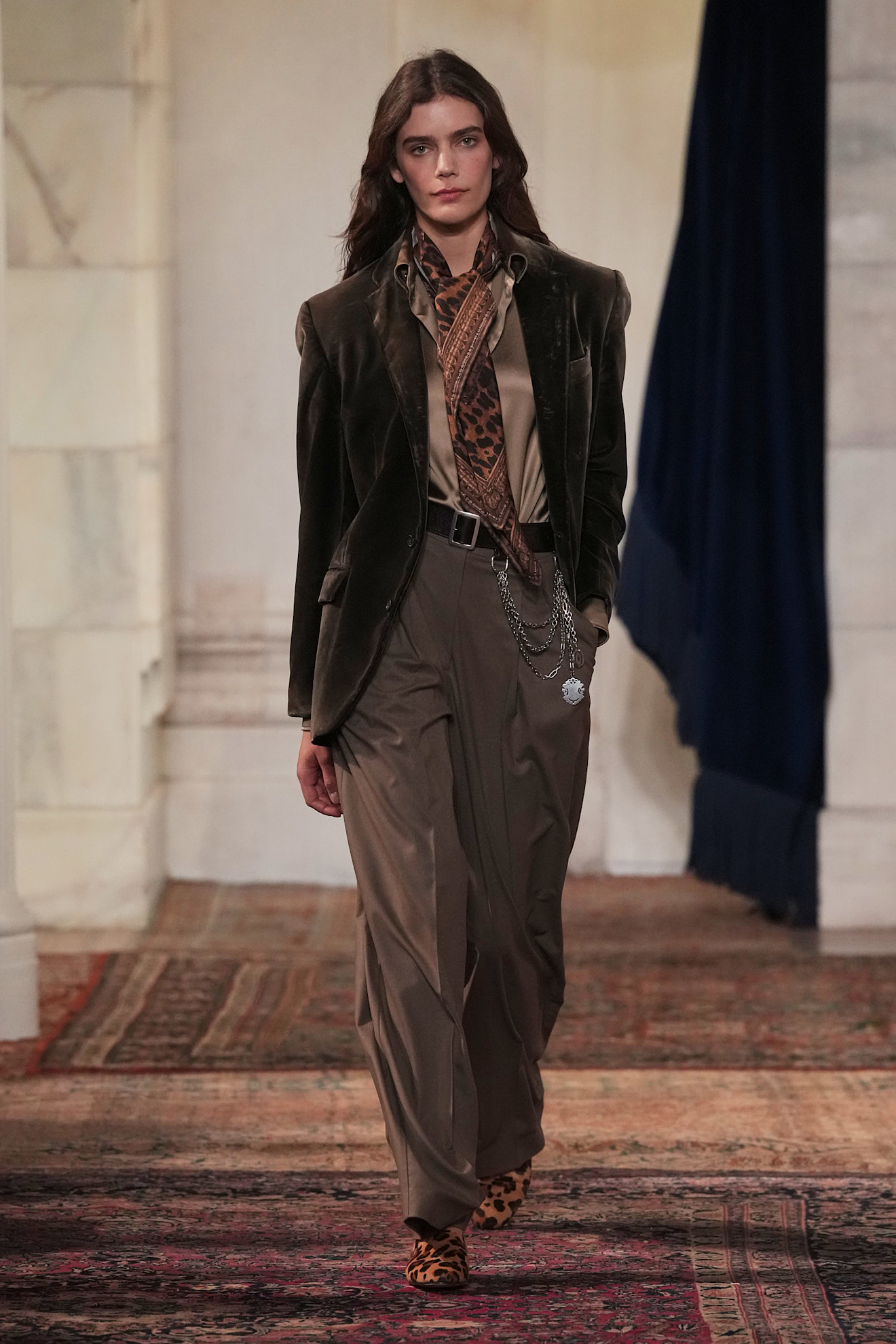 models walk the Ralph Lauren Fall 2026 runway