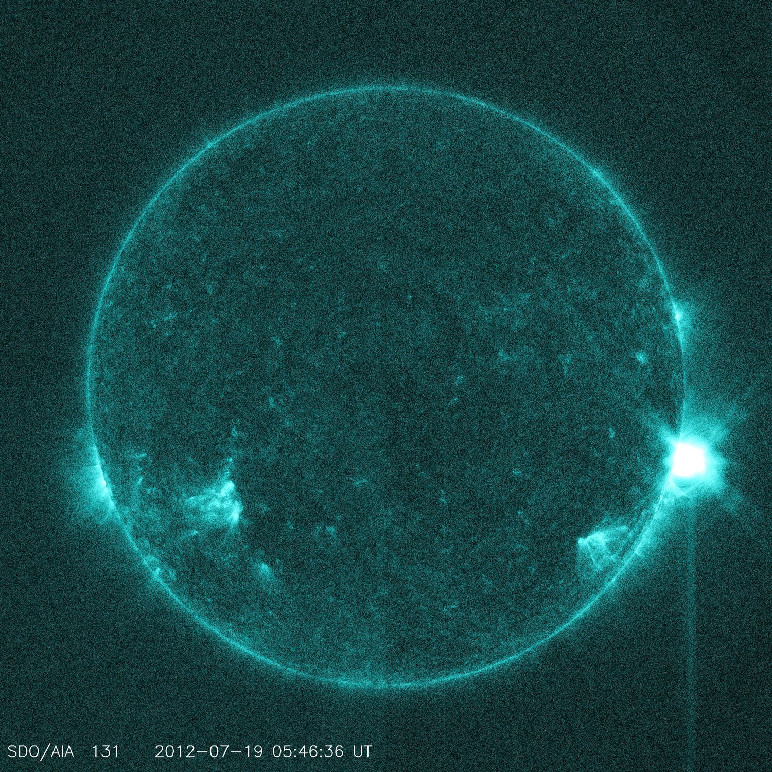 Solar Flare Ride Huge Sunspot Fires Off Intense Solar Flare | Space