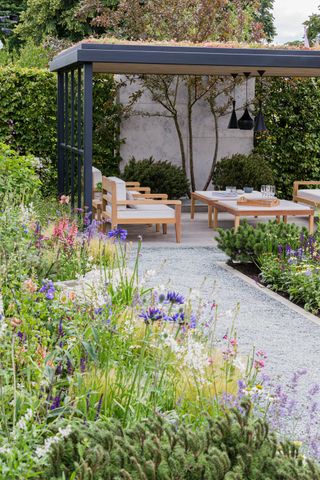 The Viking Cruises Lagom Garden designed by Will Williams at Hampton Court Palace Garden Festival 2019