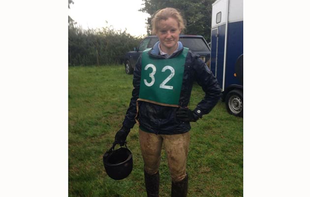 &ldquo;This is me following a spill in the warm-up arena at a team chase from my pony &lsquo;Shades&rsquo;. There was even mud in my teeth!&rdquo; &mdash; Abi Stanley