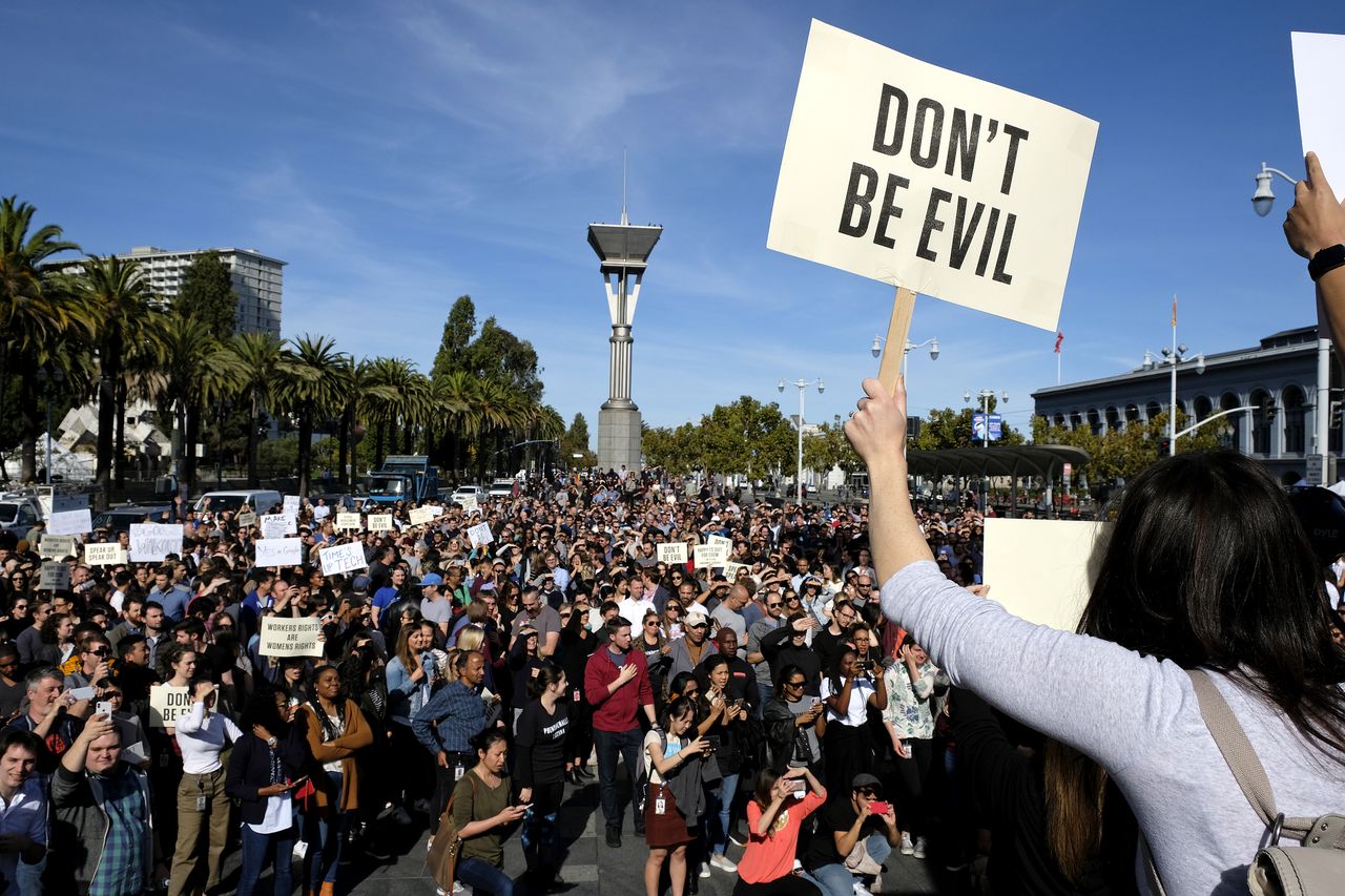 Protesters.