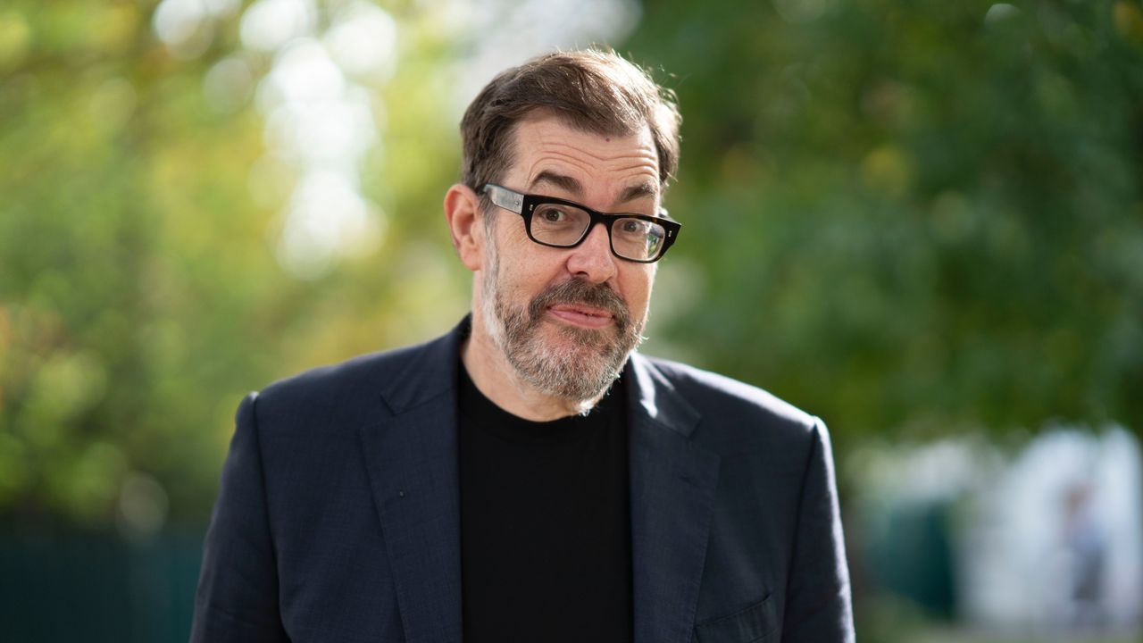 CHELTENHAM, ENGLAND - OCTOBER 7: Richard Osman, best selling author and television personality, attends the 2023 Cheltenham Literature Festival on October 7, 2023 in Cheltenham, England. (Photo by David Levenson/Getty Images)