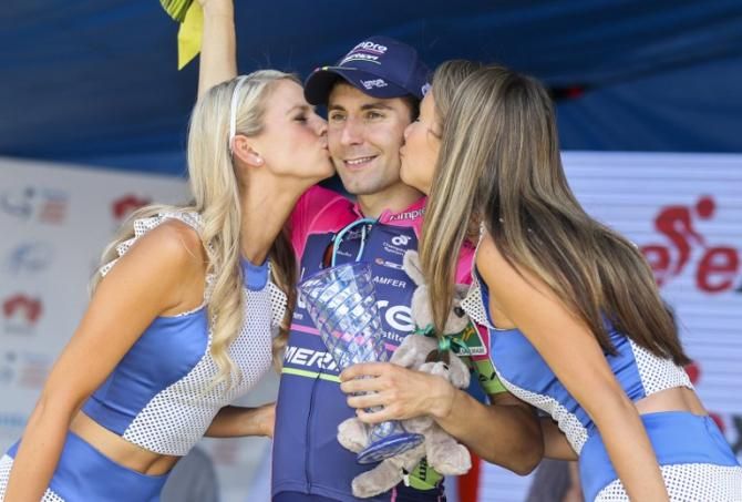 Deigo Ulissi on the podium