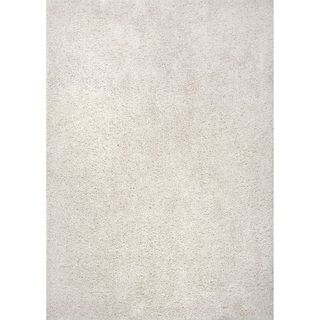 Nuloom Clare Solid 3x5 Accent Shag Rug for Living Room Bedroom Dining Room Nursery Entryway, White/ivory