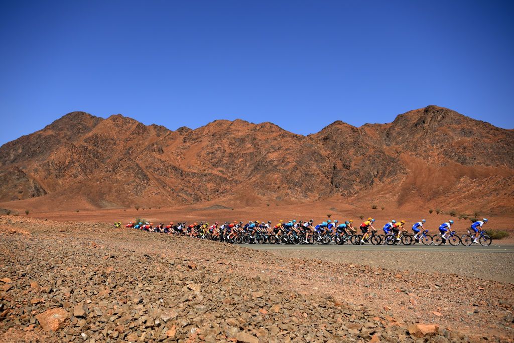 The Saudi Tour peloton