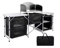 Portable Fold-Up Camping Kitchen Table