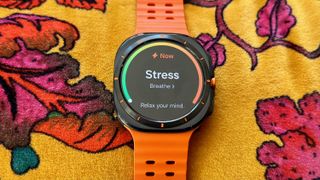 The Stress Tile on the Samsung Galaxy Watch Ultra.