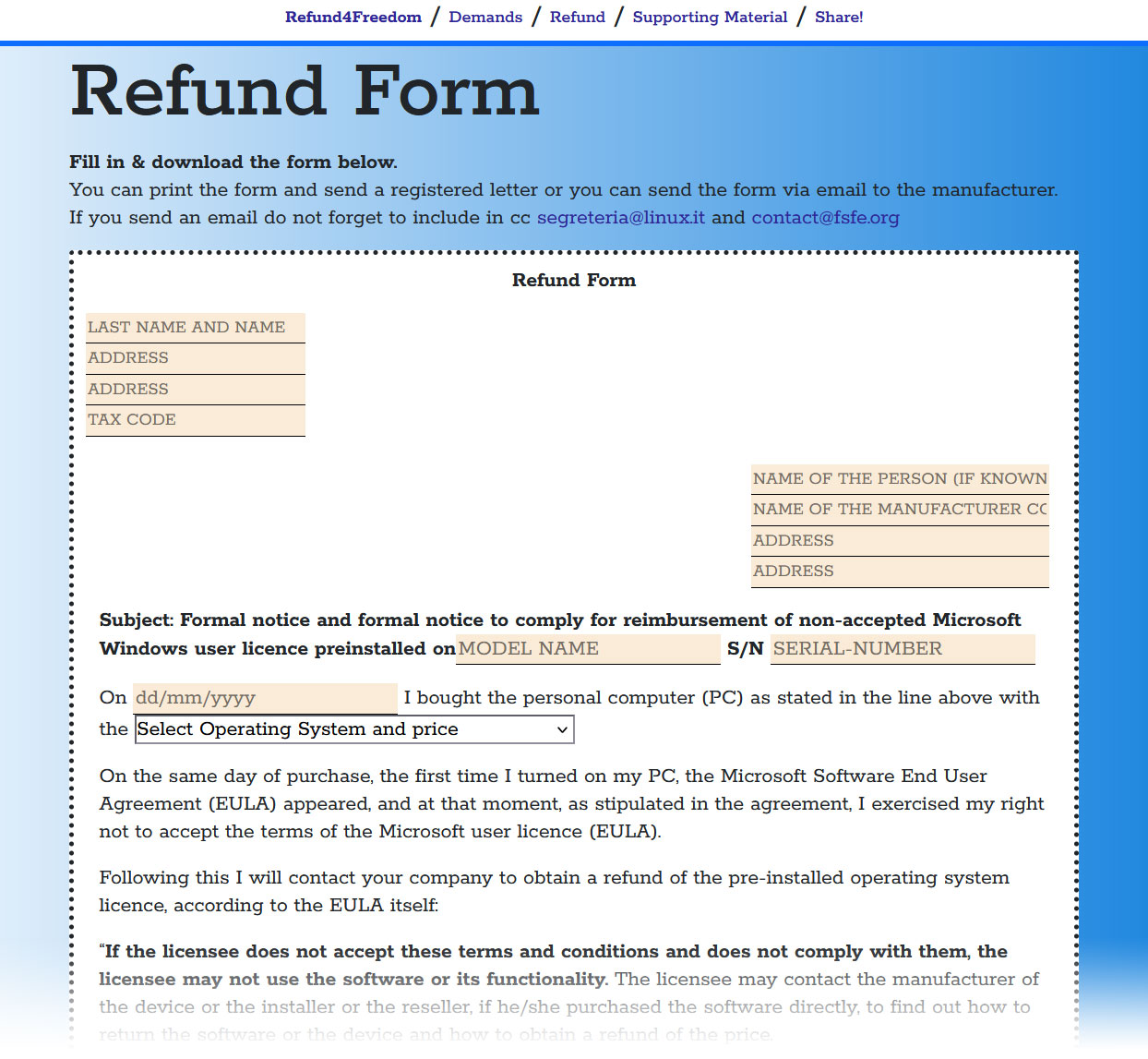 Site provides instructions to get up to $175 back for your pre-installed Windows 11 license — new portal provides…