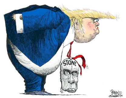 Political Cartoon U.S. Trump Roger Stone