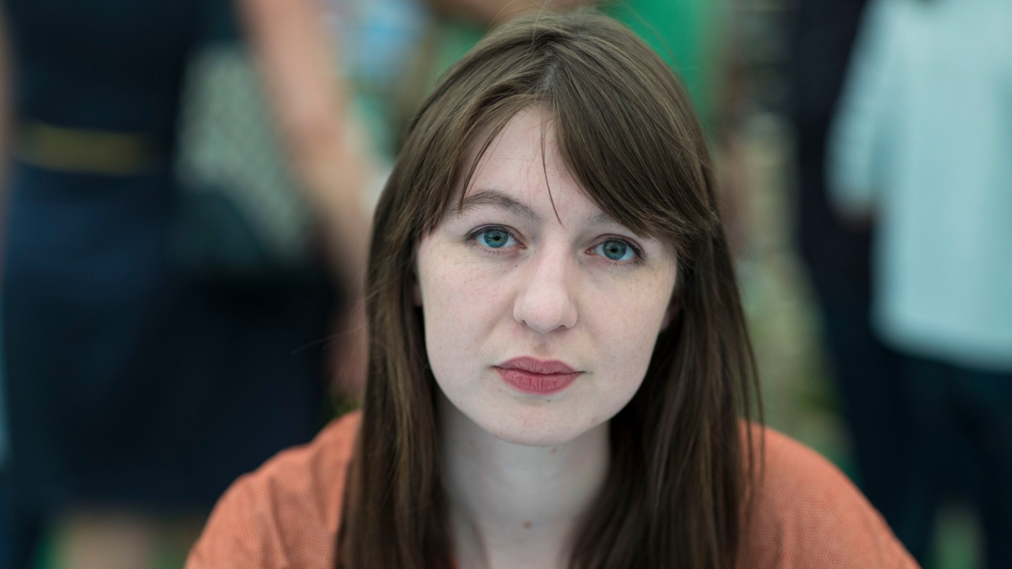 Sally Rooney looks to camera
