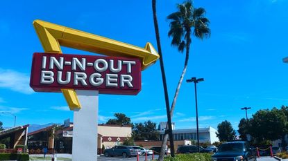 An In-N-Out restaurant.