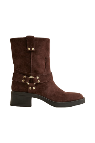 J.Crew Moto Ankle Boots in Suede