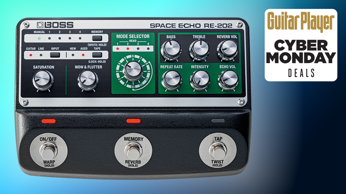 A photo of the Boss RE-202 Space Echo pedal