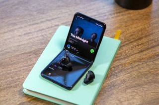 Spotify On Galaxy Z Flip 3 Galaxy Buds Pro