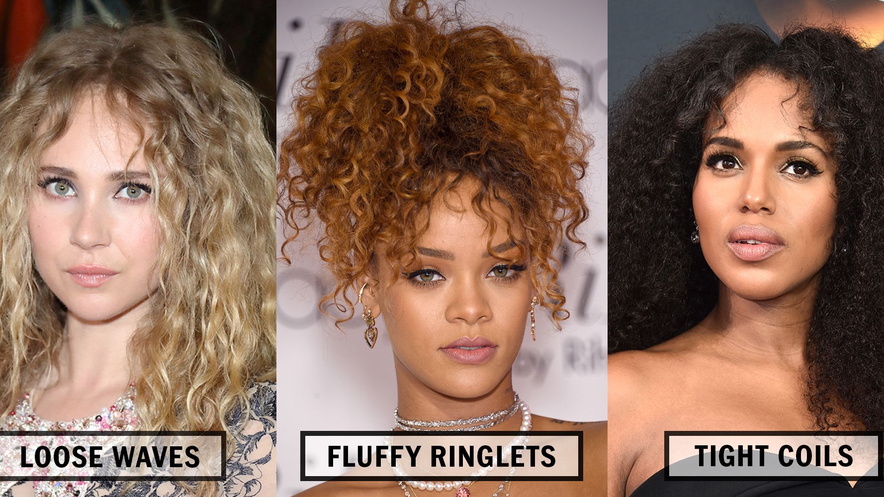 30 Best Celebrity Curly Hair Types - Types of Curls to Try Now | Marie  Claire