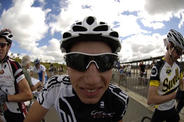 Paul Van Der Ploeg looks relaxed on the start line.