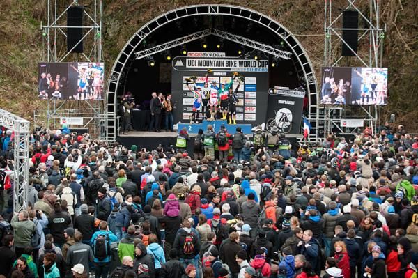 Thousands watched the awards ceremony in Houffalize
