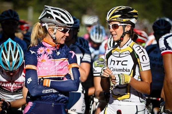 There was some relaxed banter before the race.