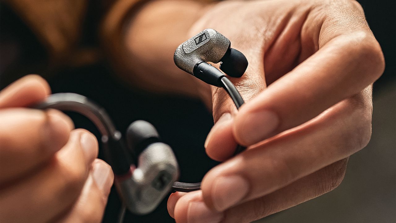 Sennheiser IE600 held in hands