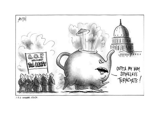 The steaming Tea Party